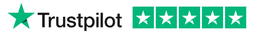 Trustpilot.dk logo med 5 stjerner